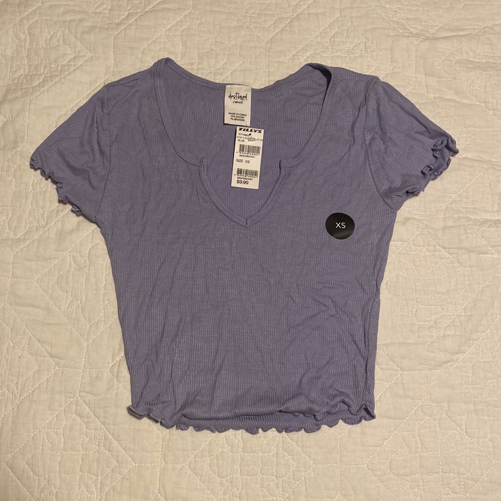 Girls purple crop top